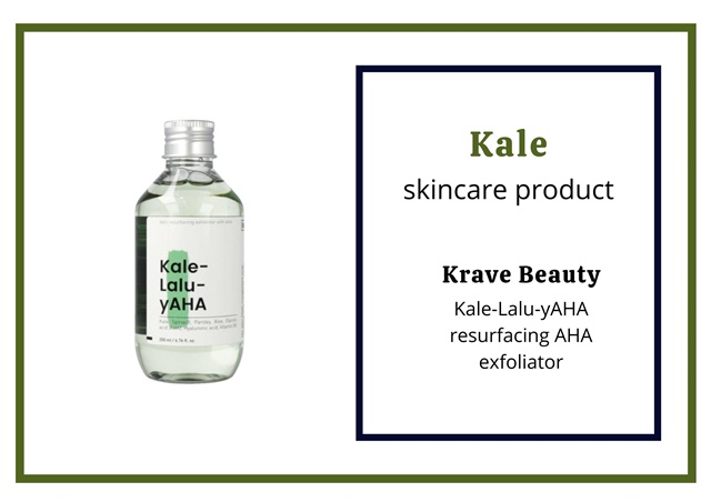 kale skincare products