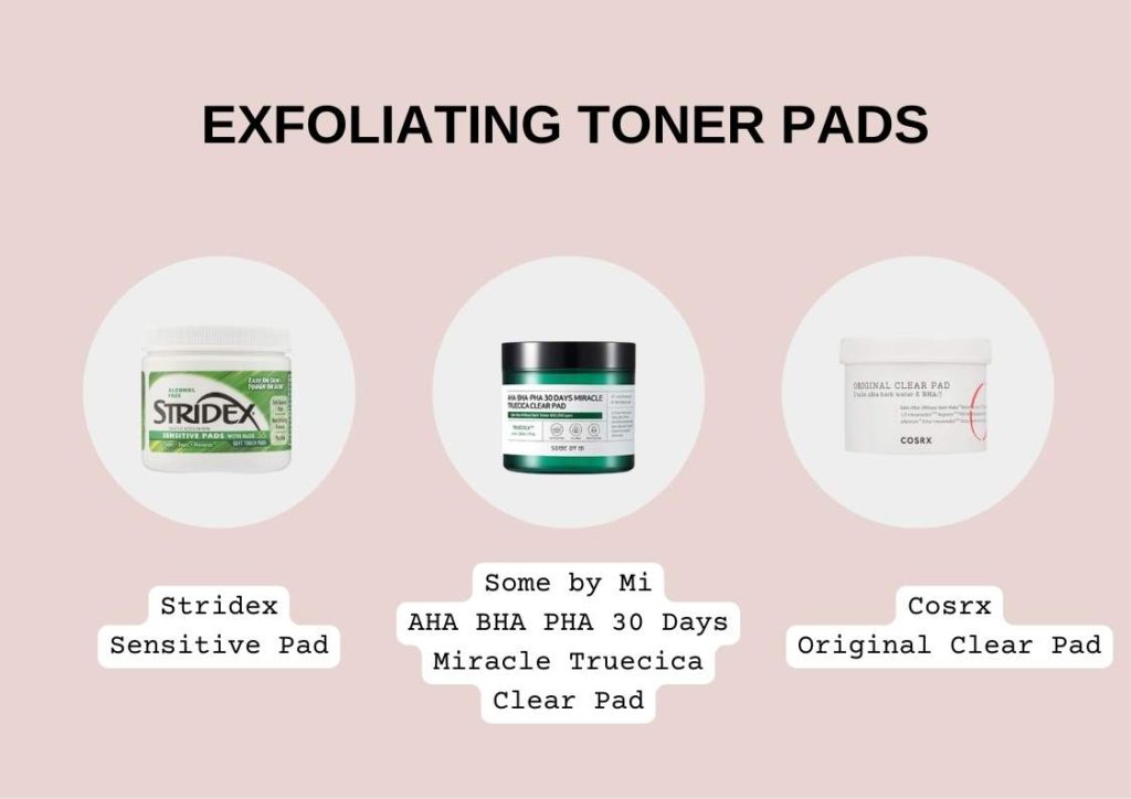 exfoliating toner pads